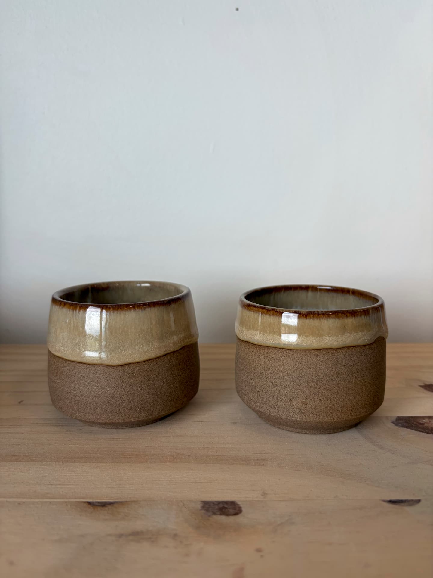 Tasses espresso en grès